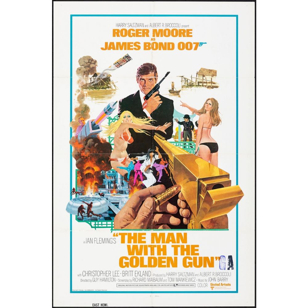 James Bond 007: The Man with the Golden Gun Vintage Movie Poster - Rare  Collectibles TV