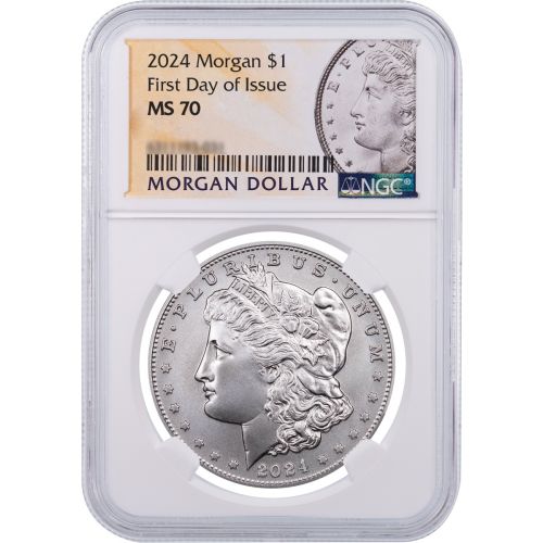 Set of 2: 2024 Morgan & Peace Dollars NGC FDI MS70