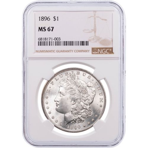 $1 1896-P Morgan Dollar NGC MS67
