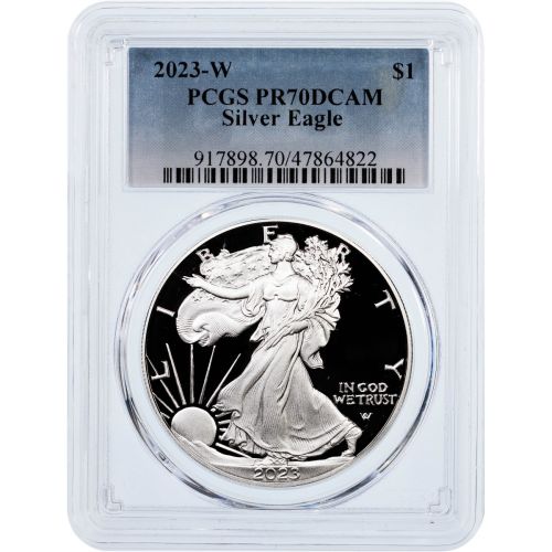 $1 2023-W American Silver Eagle PCGS PR70DCAM