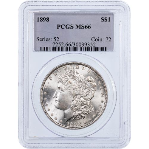 $1 1898-P Morgan Dollar NGC/PCGS MS66