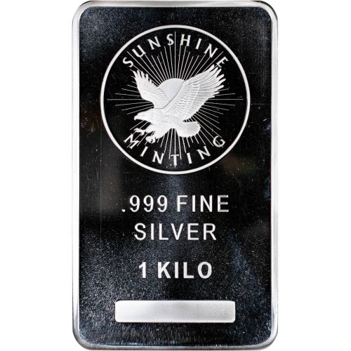 1 Kilo Silver Bar - Sunshine Minting