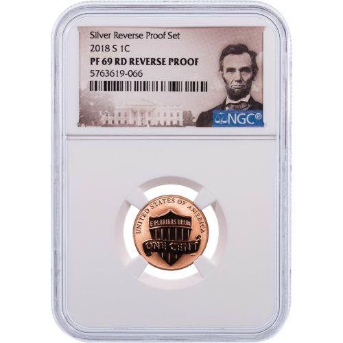 .01 2018-S Reverse Proof Lincoln Cent NGC PF69 Struck in San Francisco