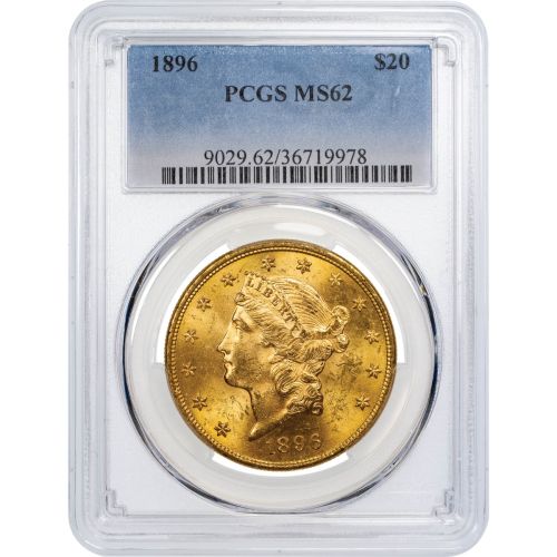 1896-P Liberty Head Gold Double Eagle MS62