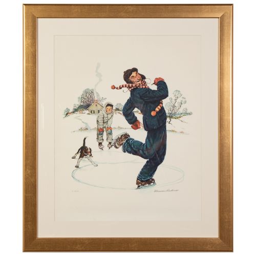 Norman Rockwell, "Grandpa and Me Suite: Ice Skating"