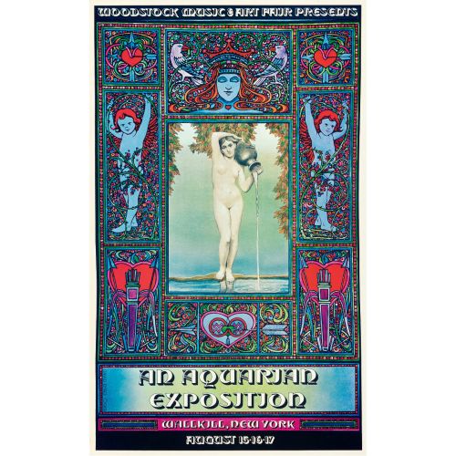 David Byrd, "Woodstock: An Aquarian Exposition, Wallkill, NY" 1969 Festival Poster