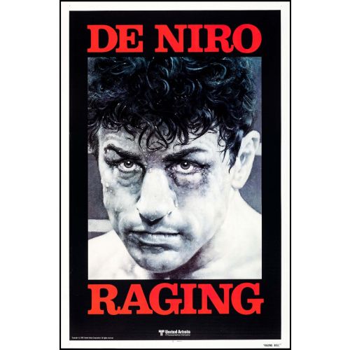 Raging Bull (United Artists, 1980). Rolled, Near Mint. One Sheet (27" X 41") SS Advance, Starring Robert De Niro