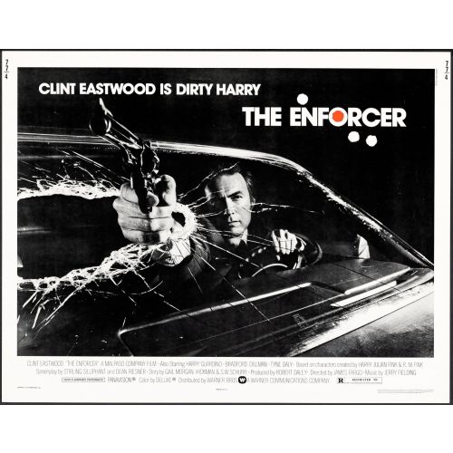 Clint Eastwood as Dirty Harry in The Enforcer Vintage Movie Poster
