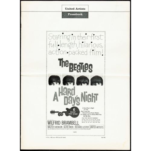 Beatles A Hard Day's Night Vintage Movie Poster