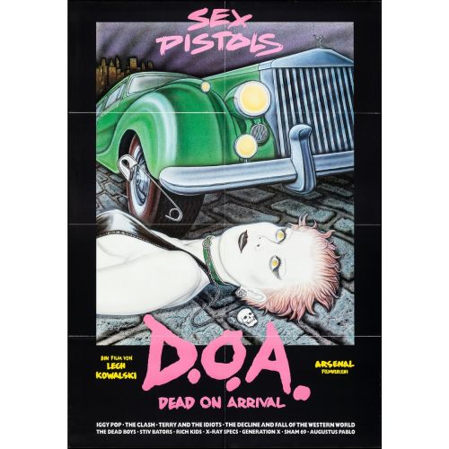 Sex Pistols D.O.A. Vintage Movie Poster