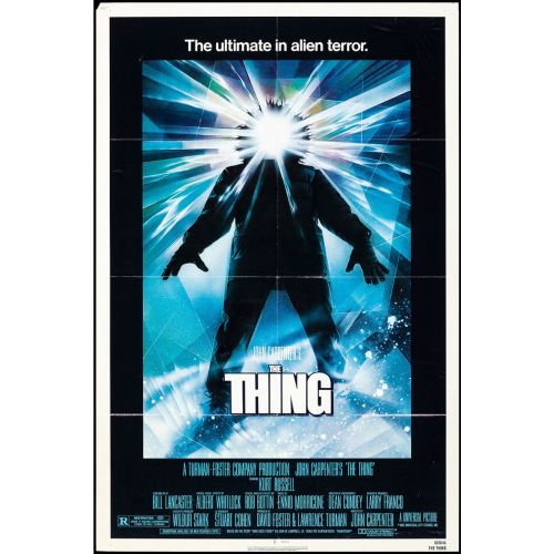 Vintage Movie Poster 'The Thing' Starring Kurt Russell