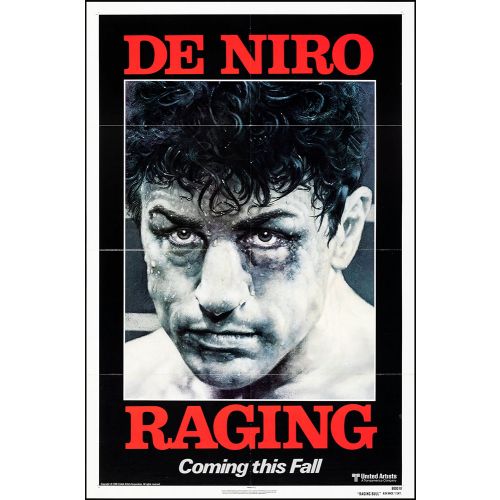 Vintage Movie Poster 'Raging Bull', 1980 Starring Robert De Niro, Cathy Moriarty and Joe Pesci