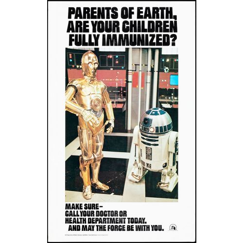 US Department of Health Star Wars Immunization Poster