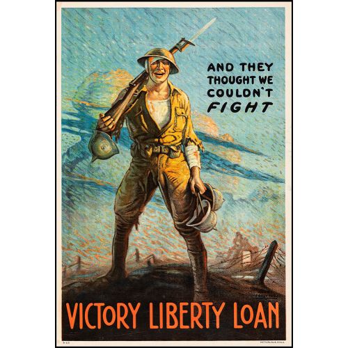 World War 1 Patriotic Poster Victory Liberty Loan