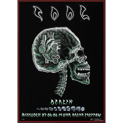 Tool in Berlin, Autographed Limited Edition and Hand-Numbered Silkscreen Concert Poster