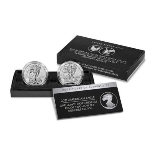 2021 American Silver Eagle Reverse Proof Designer Set in Original  Government Packaging     
