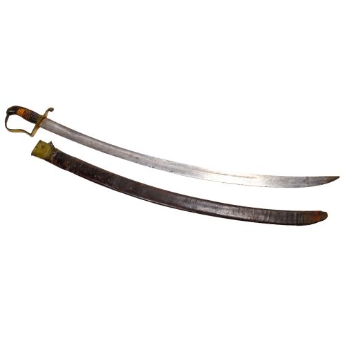 19th Century Stirrup Hilt Militia Cavalry Sword